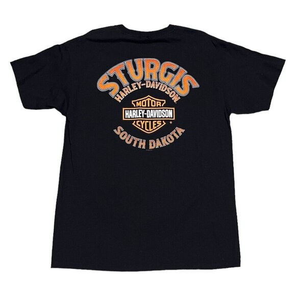 Harley Davidson STURGIS Motorcycle Biker Week Skull Tee Shirt Mens XL - Picture 4 of 6